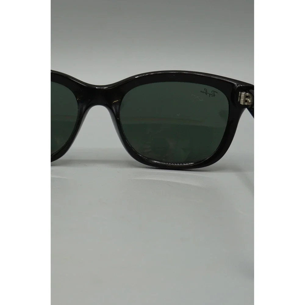 Ray Ban RB4159 Sunglasses Black Square Frame Green Lens Made in Italy